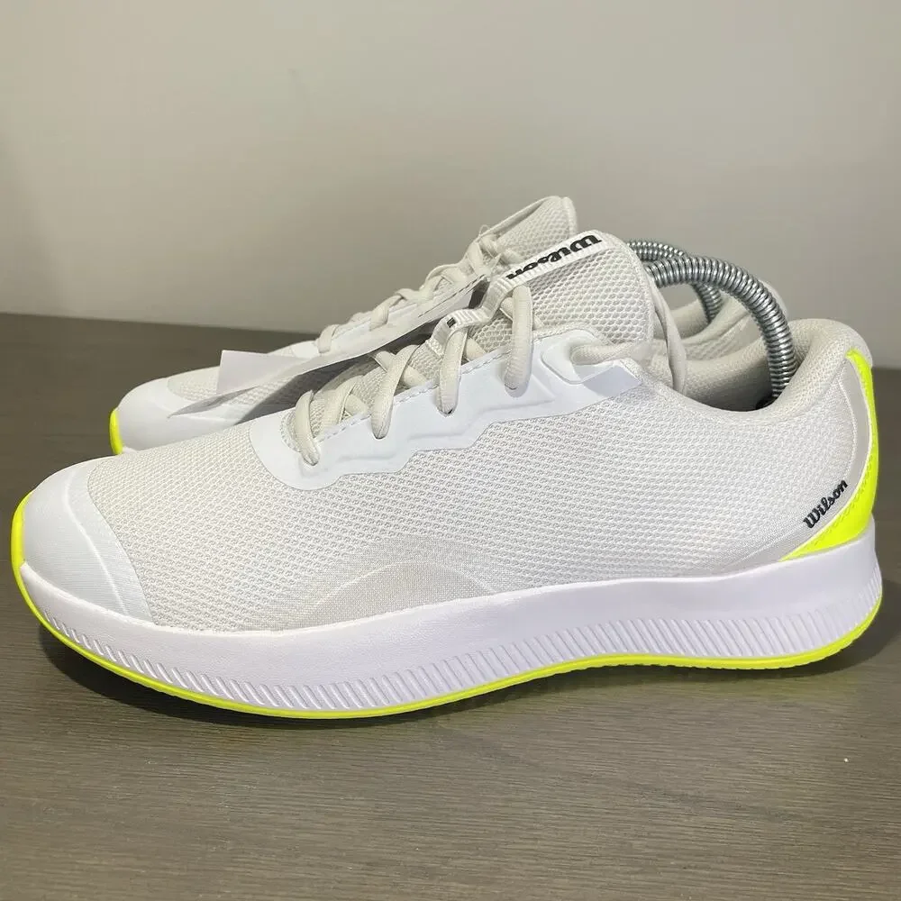 Wilson Womens Size 10 Tennis Shoes NEW White Neon Yellow Intrigue Lite WRS335830